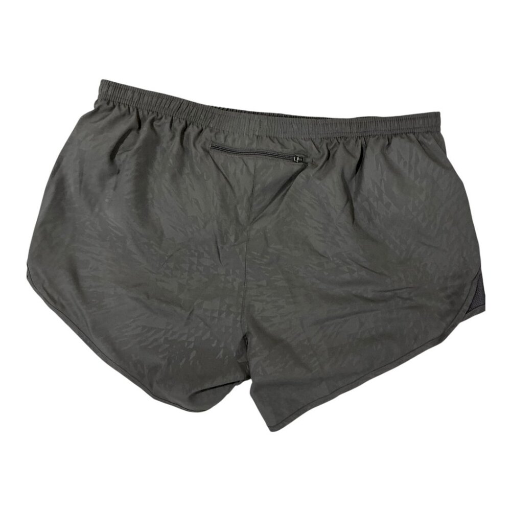 Nike Women's Tempo Modern Embossed 4" Brief Lined Grey Running Shorts Size XL - Picture 2 of 8